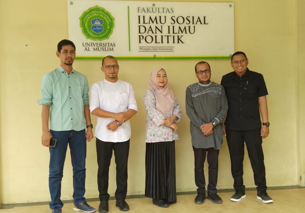 Komisioner Panwaslih Provinsi Aceh dan Panwaslih Kabupaten Bireuen Berkunjung ke Universitas Almuslim Peusangan, Jumat (21/06/2024). Foto:humas