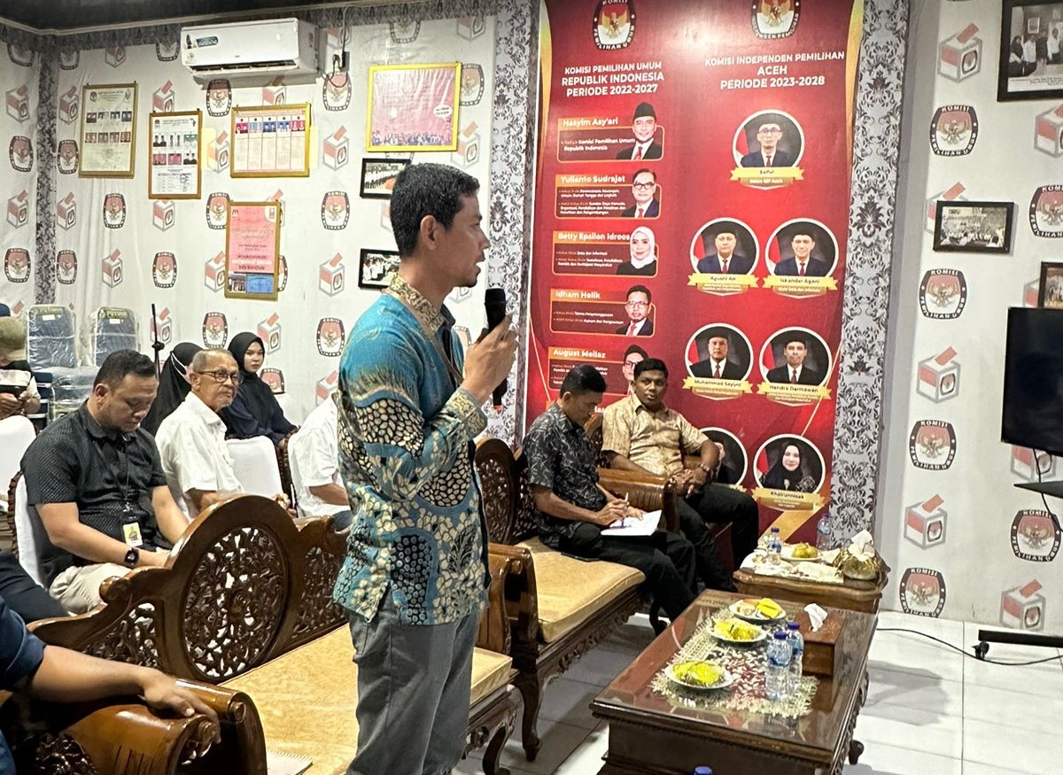 Baihaqi ikut menghadiri Rapat Koordinasi Persiapan Penerimaan Pendaftaran Pasangan Calon  Bupati dan Wakil Bupati Bireuen pada Pilkada Tahun 2024 