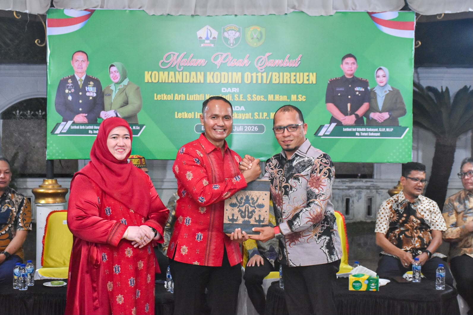 Momen pisah sambut dengan Dandim 0111/Bireuen.