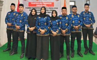 Staf Panwasih Kabupaten Bireuen Mengikuti Prosesi Pelantikan
