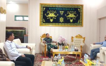 Ketua dan Anggota Panwaslih Kabupaten Bireuen melakukan kunjungan silaturahmi ke Kodim 0111/Bireuen.