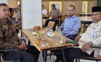 Ketua Panwaslih Kabupaten Bireuen melakukan konsolidasi demokrasi dengan Kakan Kemenag Bireuen 