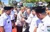 Momen penyambutan Kapolda Aceh di Kabupaten Bireuen.